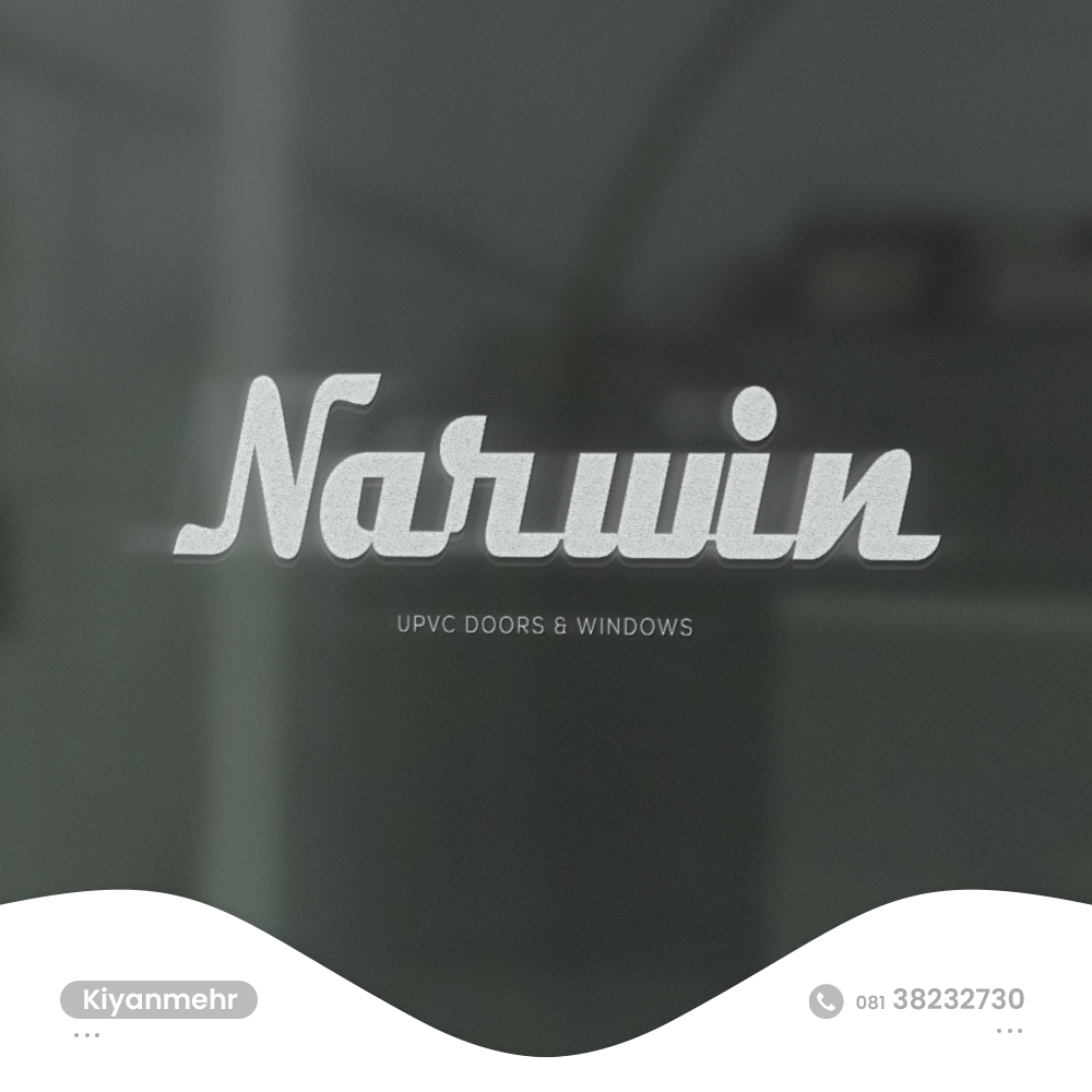 طراحی لوگو ناروین تولید کننده پروفیل درب و پنجره upvc